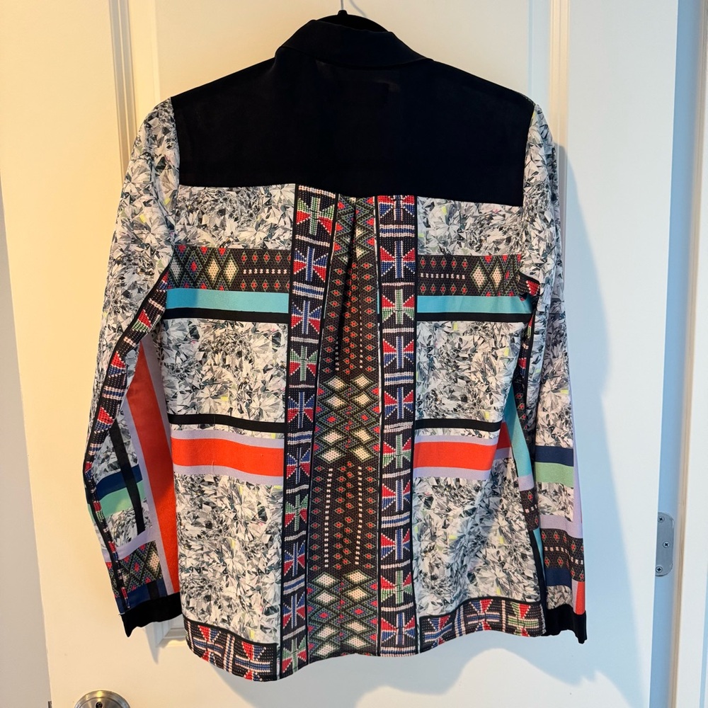 Clover Canyon Long Sleeve Multi Colored Button Down Top - Picture 3 of 4